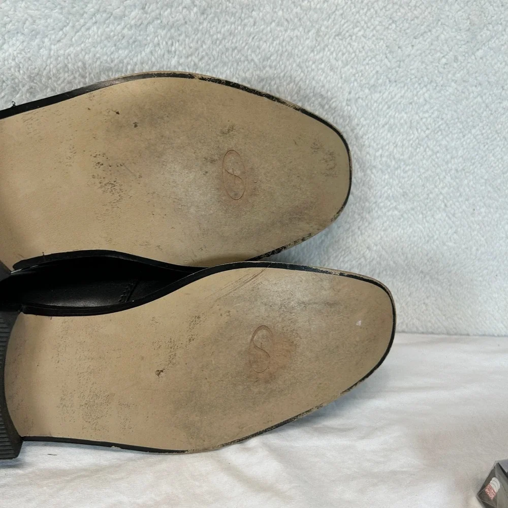 Florsheim Flor 3 Eye Blu‎ Mens Black Leather Square Toe Dress Shoes 11 D 4161-06